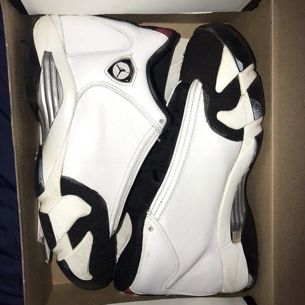 Jordan 14 Black Toes.